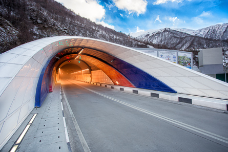 Portal of the Rokski Tunnel