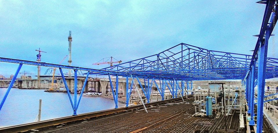 New Weather Protection systems for all-seasons construction bridges and overpasses