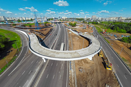 Overpass at the intersection of the Ryazan Avenue and the Moscow Ring Road