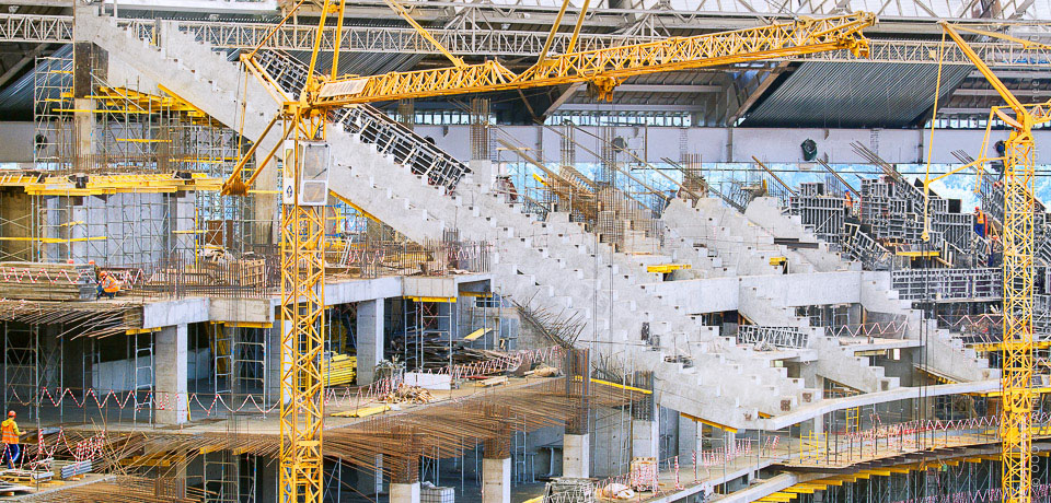 STALFORMs formwork in rent - for reconstruction of the Large Sports Arena "Luzhniki"